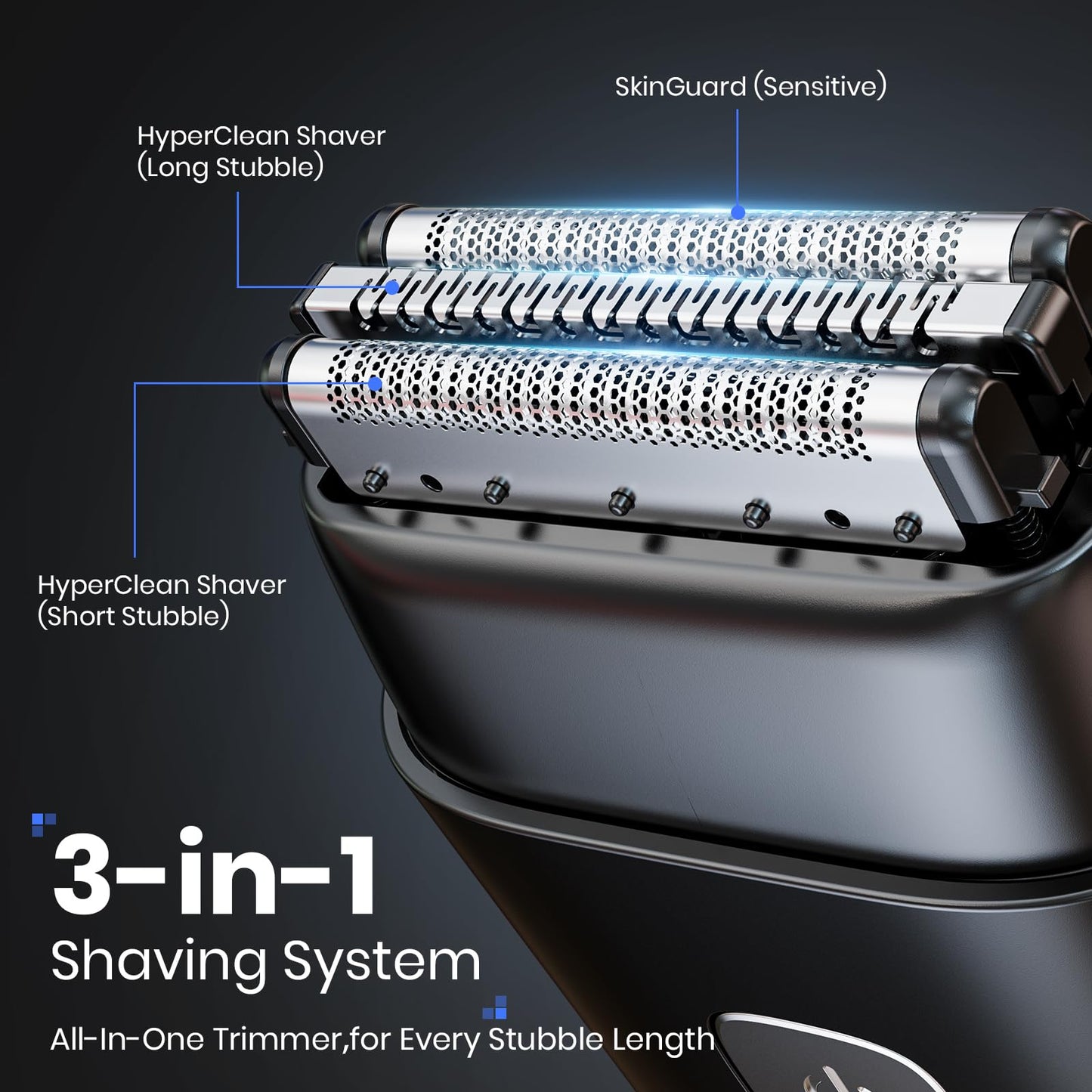 TLMUSE Foil Shaver, 2026 Upgraded 3D Electric Razor for Men, Mini Travel Shaver for Men Compact Portable Foil Shavers for Men, Washable Wet/Dry Mens Electric Shaver, Smart LED Display