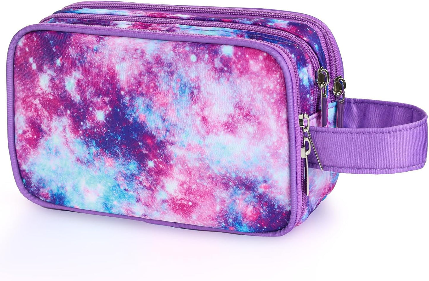 Kids Toiletry Bag - Waterproof Mermaid Scales Travel Cosmetic Bag for Girls | Hanging Wash Bag