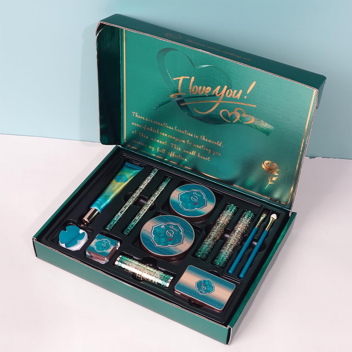 O'CHEAL Makeup Gift Set for Women,13 Piece Complete Full Face Makeup Kit,All-in-One Beauty Gift with Eyeshadow,Mascara,Concealer,Brushes & More,Perfect Christmas,Birthday,Valentine's Day Gift
