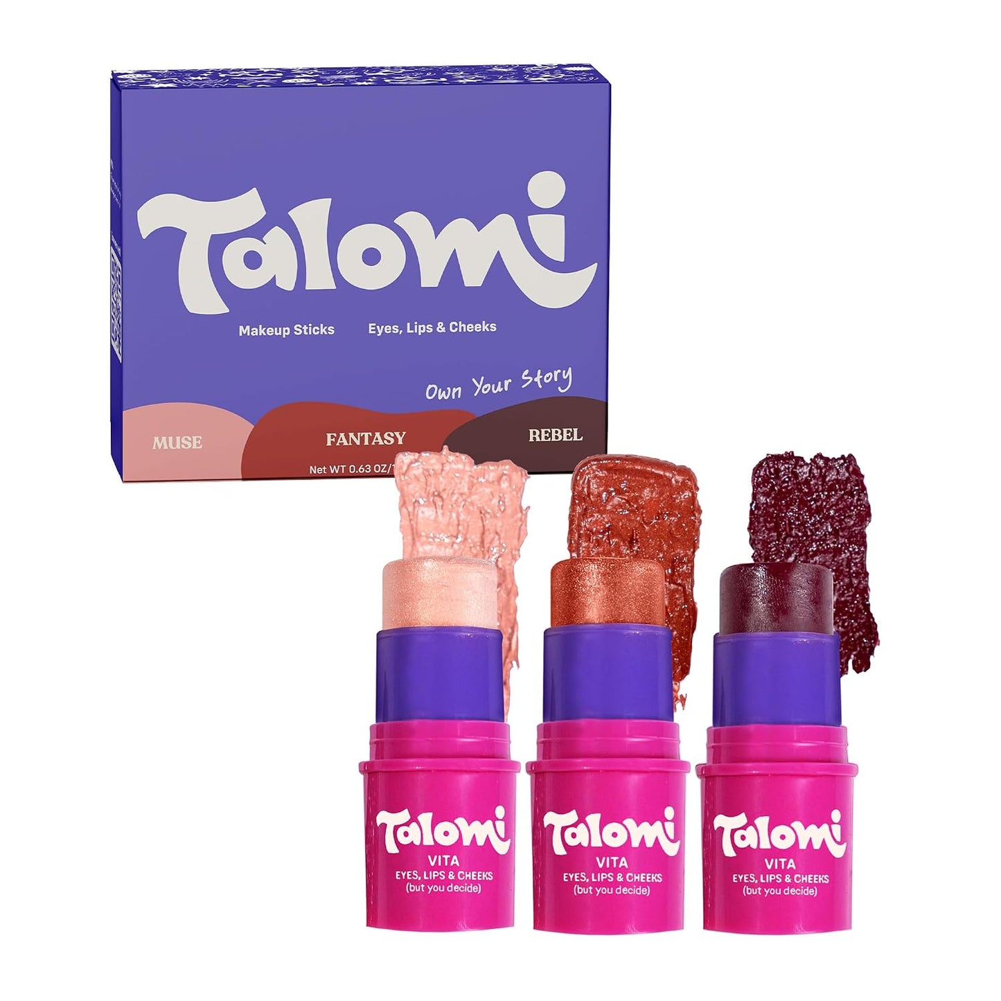 Non-Toxic Makeup Stick for Kids - Clean Makeup for Eyes, Lips & Cheeks | USA-Made, Safe Formula