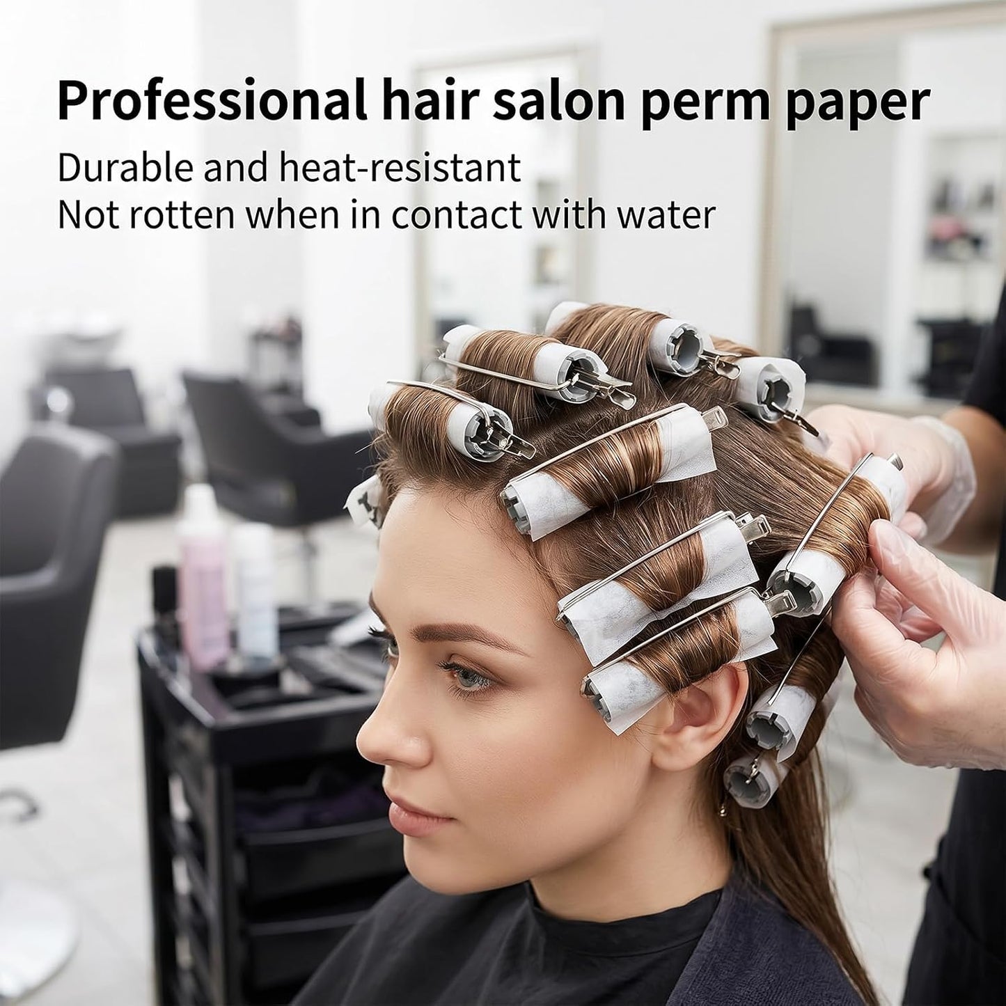 320 Pcs End Papers for Hair Perm | Thin, Breathable Salon-Grade Curling Tissue - High Temperature Resistance