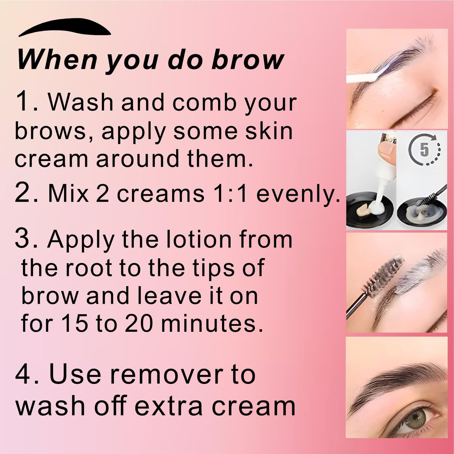 Eyelash Color Treatment, Lash and Eyebrow Coloring Kit, Lasting 6 Weeks