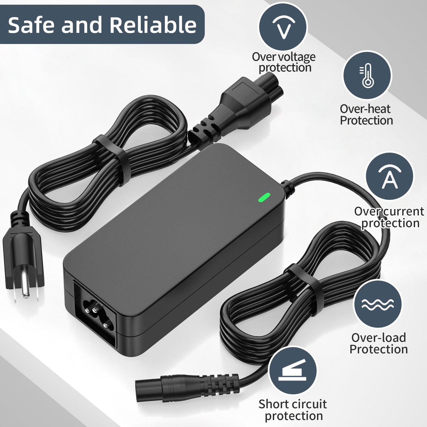 14V Charger for NOCO GB70 GB150 Compatible with NOCO Jump Starters GB70, GB150, GB250+, GB251+, GB500, GB500+, Power Adapter for Genius Boost Ultra Safe Lithium Battery, XGC4, XGC Connector Cable