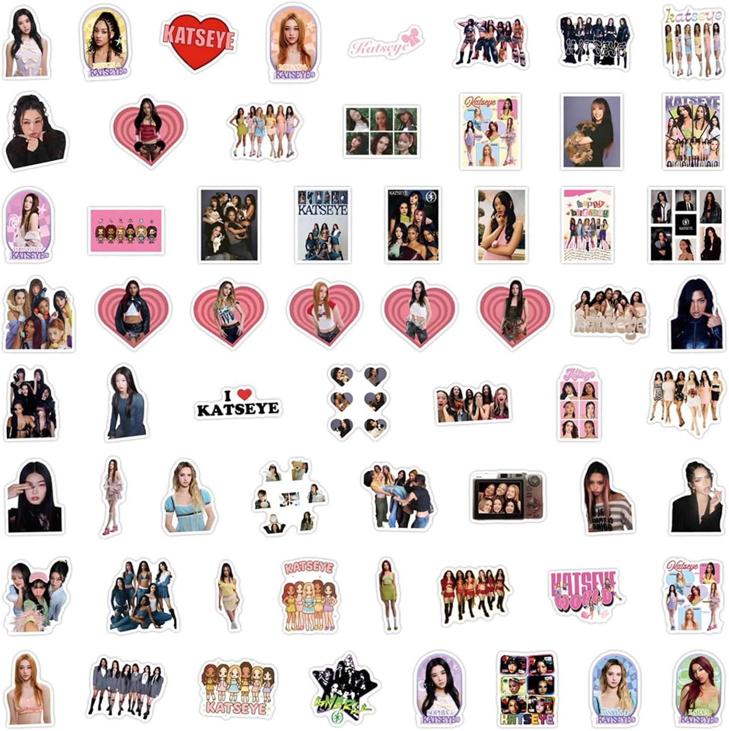 60pcs Kpop Idol Stickers - Waterproof Vinyl Stickers for Water Bottles, Laptops & Gifts for Fans