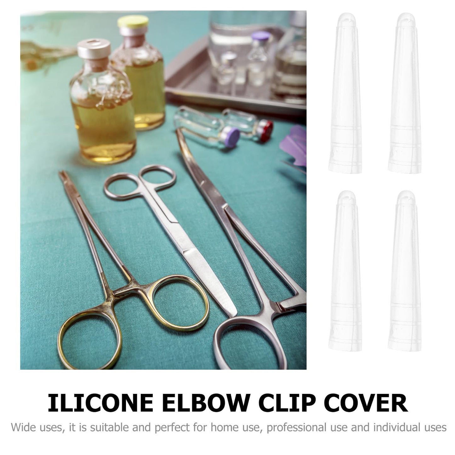 iplusmile 200pcs Tweezers Cover Sleeve Non-Slip Silicone Tip Covers Non-Shown Non-Skid Slip Tips Protector Forceps
