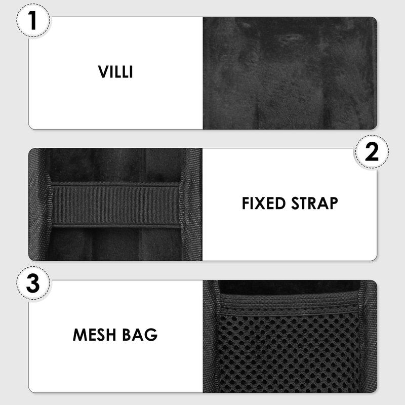Linkidea Razor Storage Case, Portable Travel Razor Storage Bag, Replacement Blades Accessories Shaver Case for QP2520, QP2530, QP2630 (Black), SHC16-01
