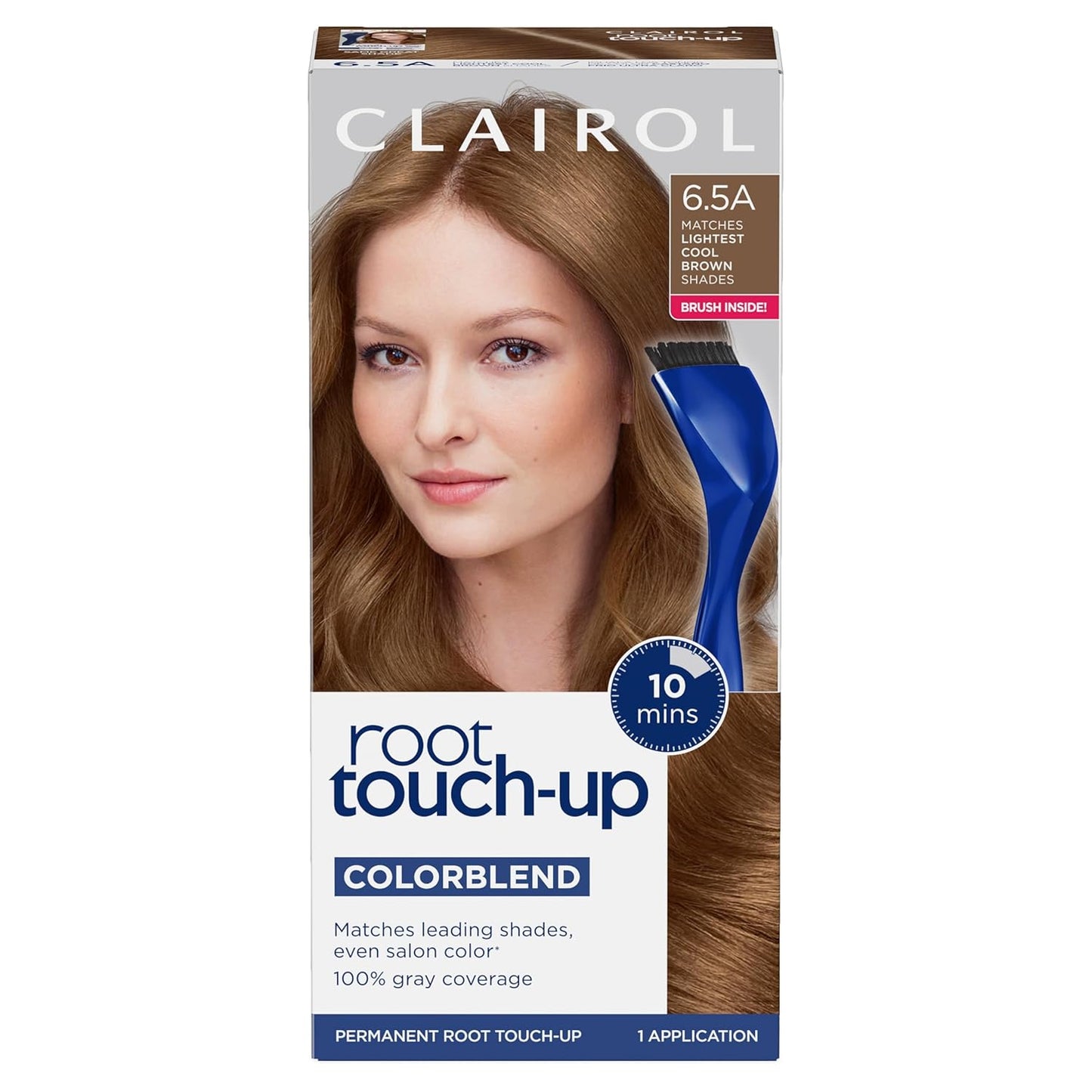 Clairol Root Touch-Up Permanent Hair Dye - 5 Medium Brown | 100% Gray Coverage, Easy Brush Application