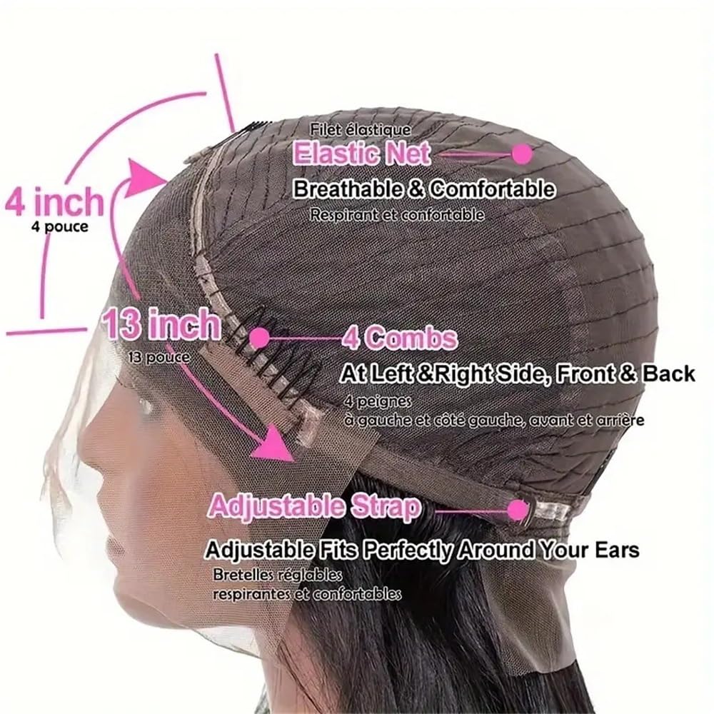 Veltronix Breathable Lightweight Glueless Short Bob Real Human Hair Lace Front Wig Frontal Pixie Style Natural Black Look for Daily Use