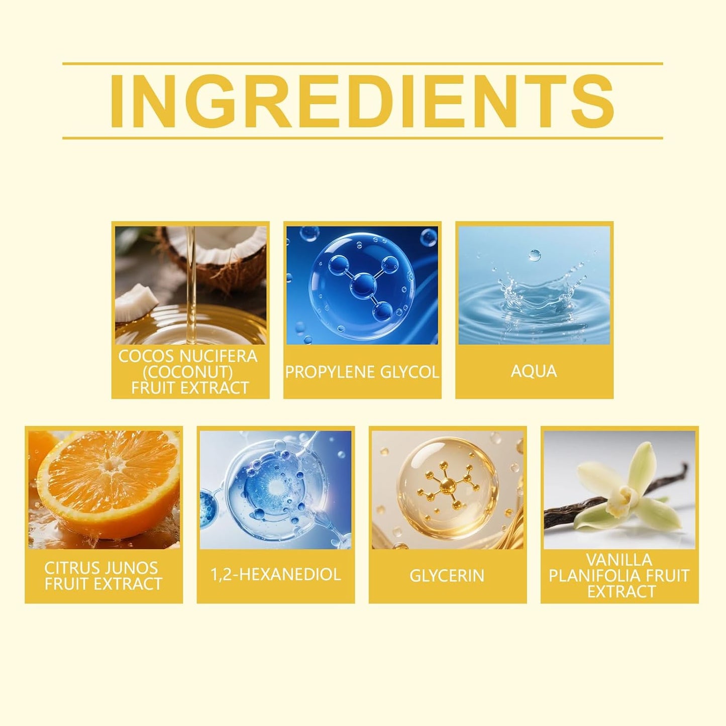 Vanilla Ocean Fragrance Spray - Natural Vanilla & Ocean Scent | Long-Lasting, Lightweight & Portable