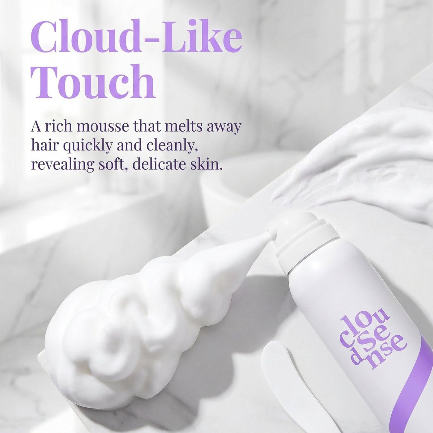 Gentle Hair Removal Spray for Sensitive Skin | Smooth Body & Legs, 150ml