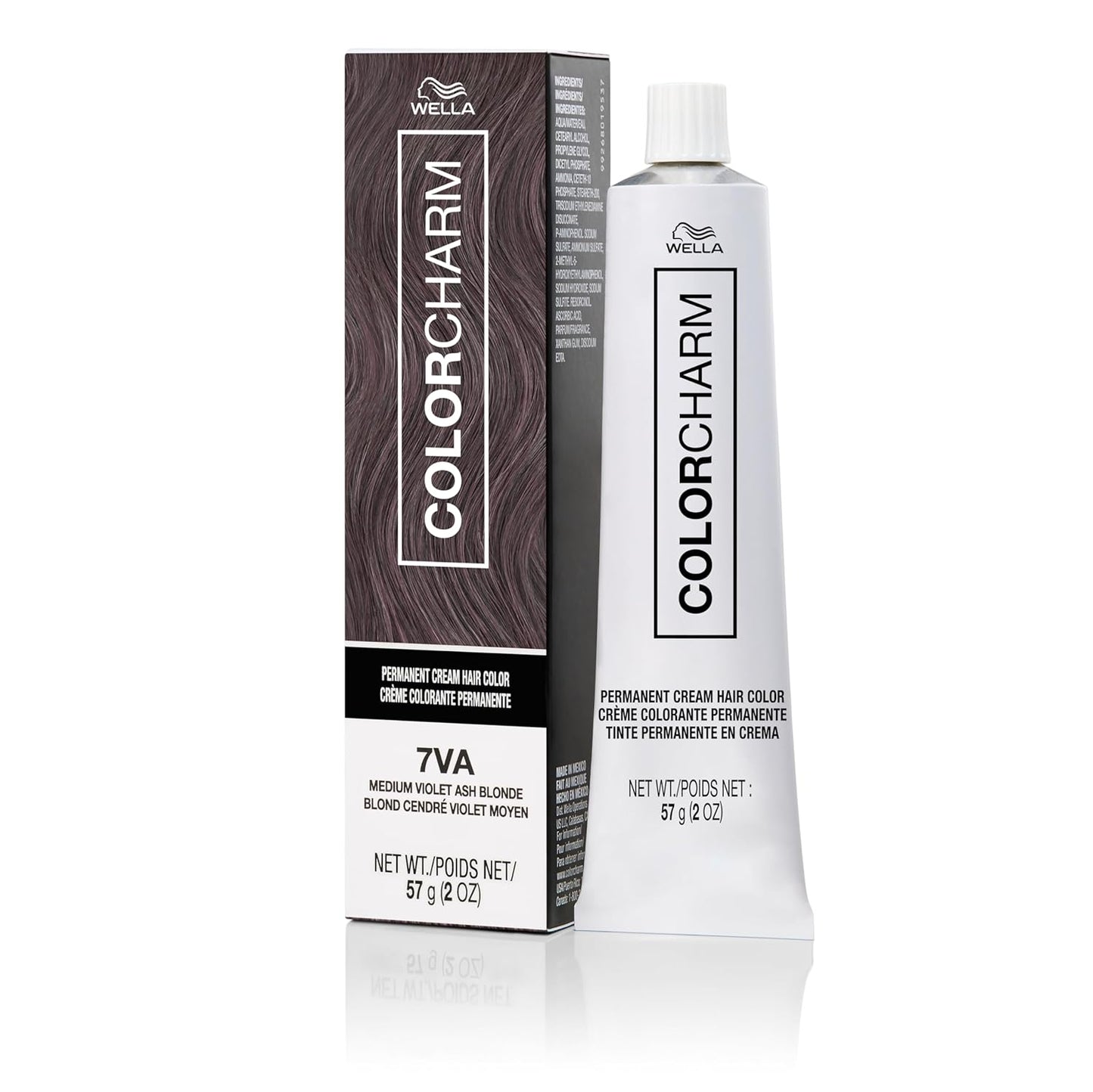 COLORCHARM Permanent Cream Hair Dye - Ash Blonde | Vegan Formula for 100% Gray Coverage | 2 oz.