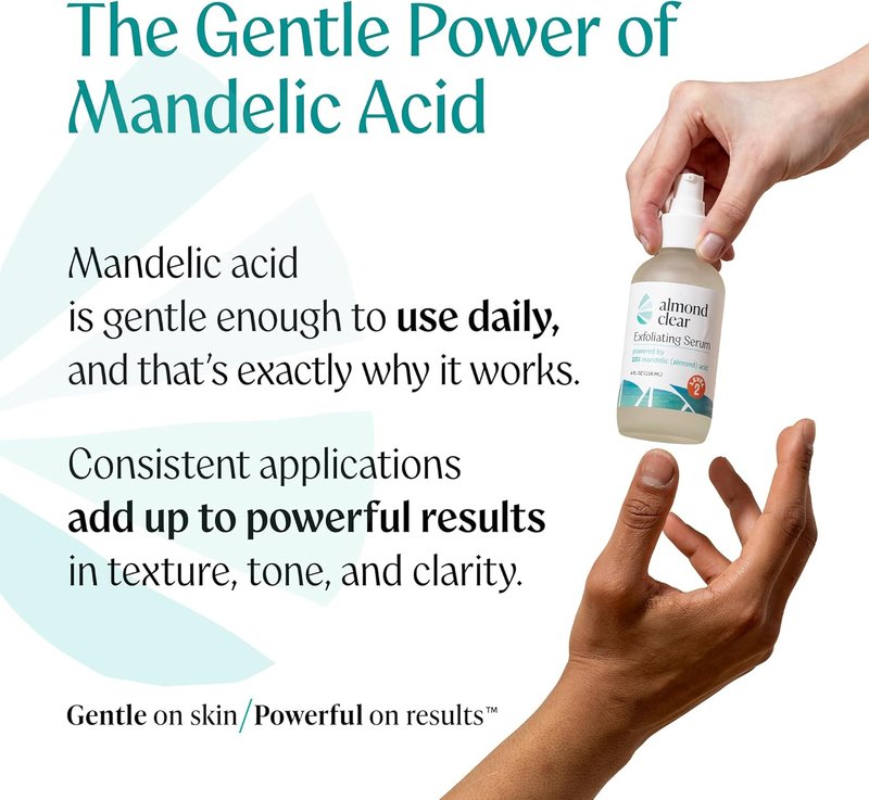 Body Clearing Serum - Level 2 Acne Treatment with Mandelic Acid | 1 Fl Oz for Body, Back, Chest & More