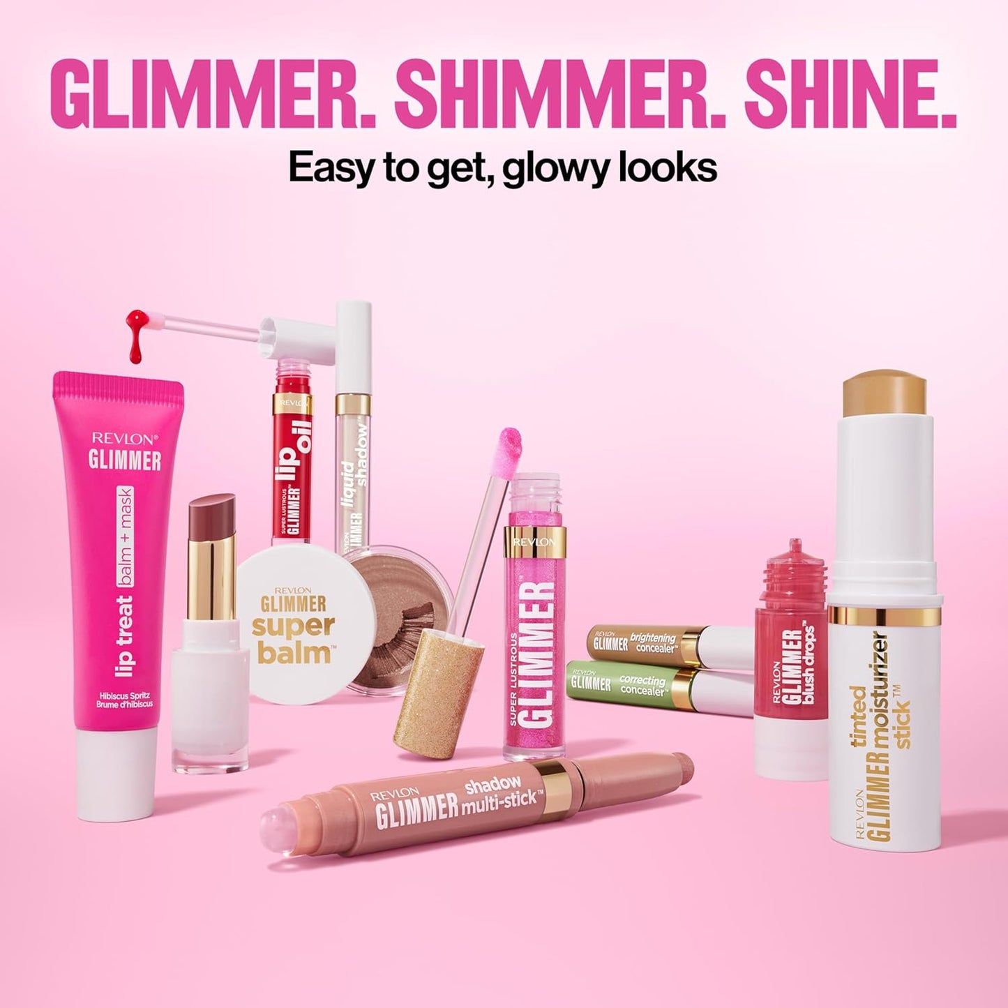 Revlon Glimmer Super Balm - Multi-Use Glow Face Makeup | Cream Bronzer, Highlighter & Blush, 006 Bronze Noir, 0.06 oz