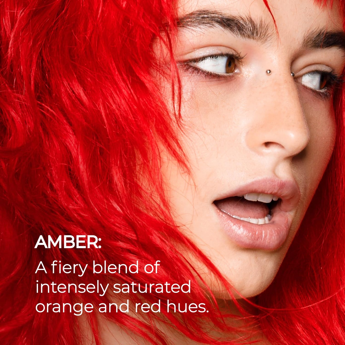 XMONDO Color Amber Depositing Hair Mask - Vegan Semi-Permanent Orange Red Dye | 8 Fl Oz, Infused with Bond Booster & Hyaluronic Acid