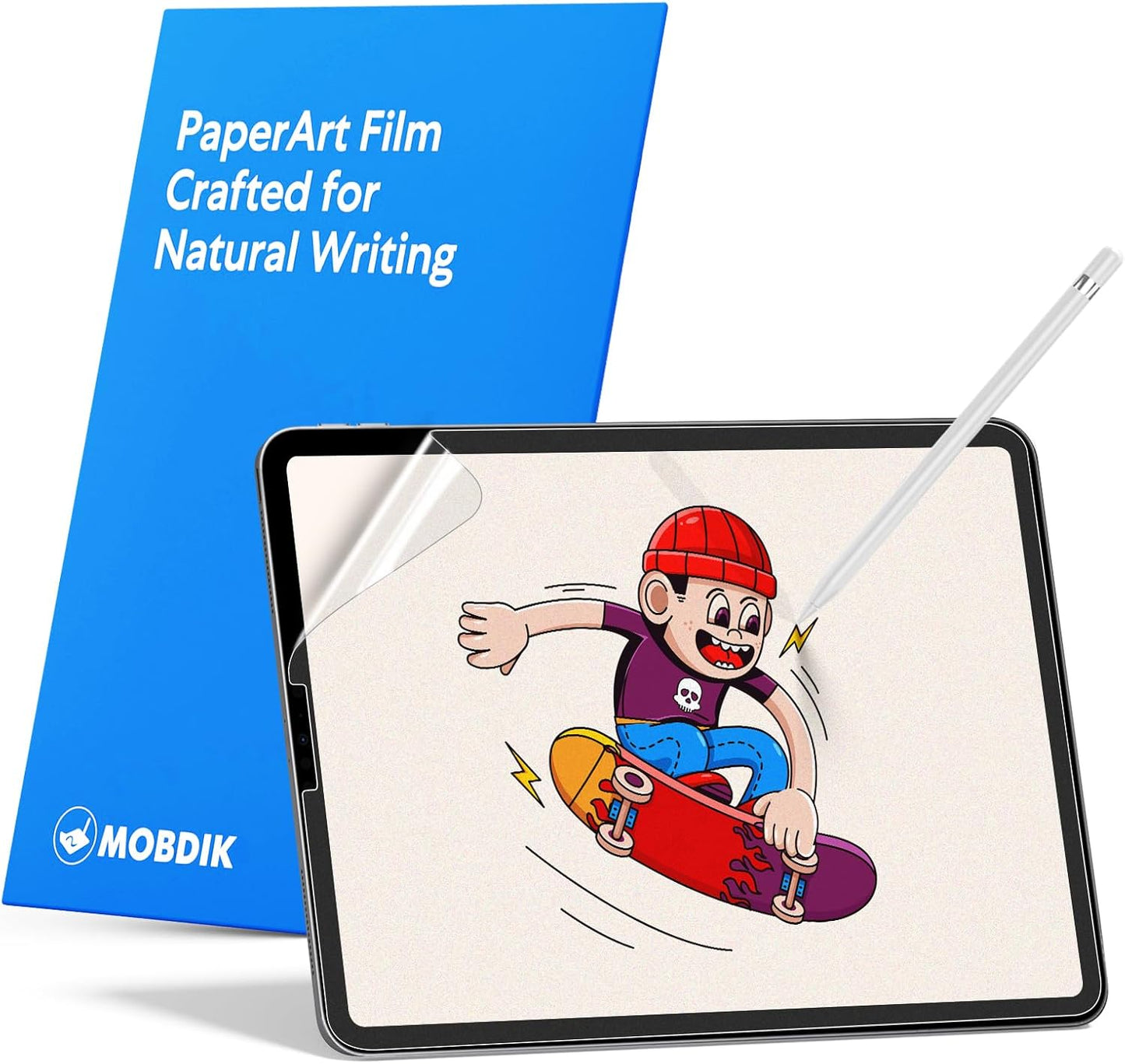 MOBDIK Paperfeel Screen Protector for iPad A16 & Air | Anti-Glare, Easy Install, 2-Pack