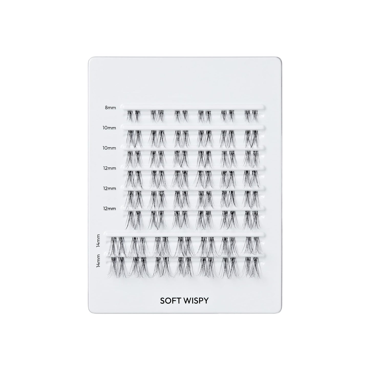 Falscara, False Eyelashes, Lash Clusters, 'Soft Wispy', 8mm-14mm, Includes 50 Wisps, Contact Lens Friendly, Easy to Apply, Reusable Lash Clusters