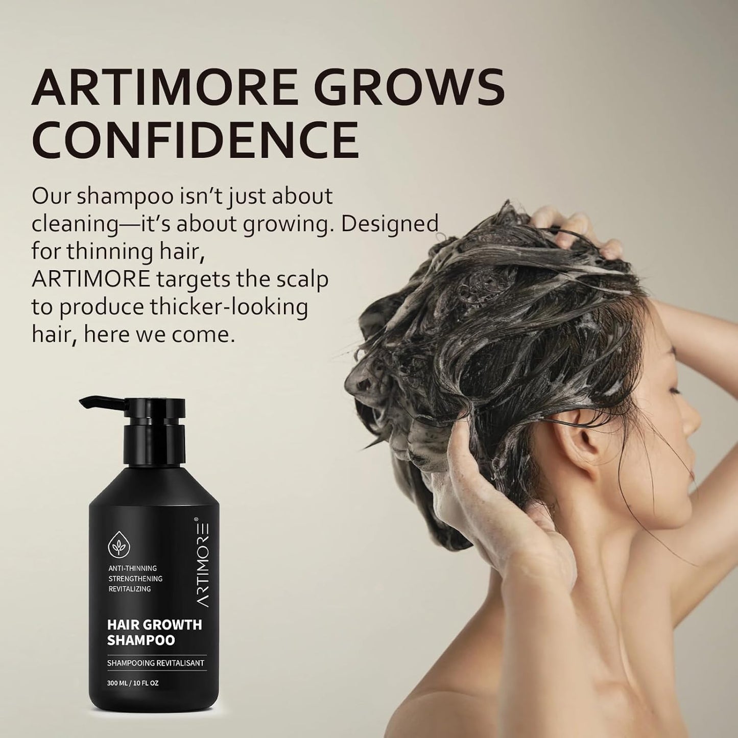 Hair Growth Shampoo & Conditioner Set - Biotin & Rosemary for Thinning Hair | Nourishes Scalp for Fuller, Healthier Hair