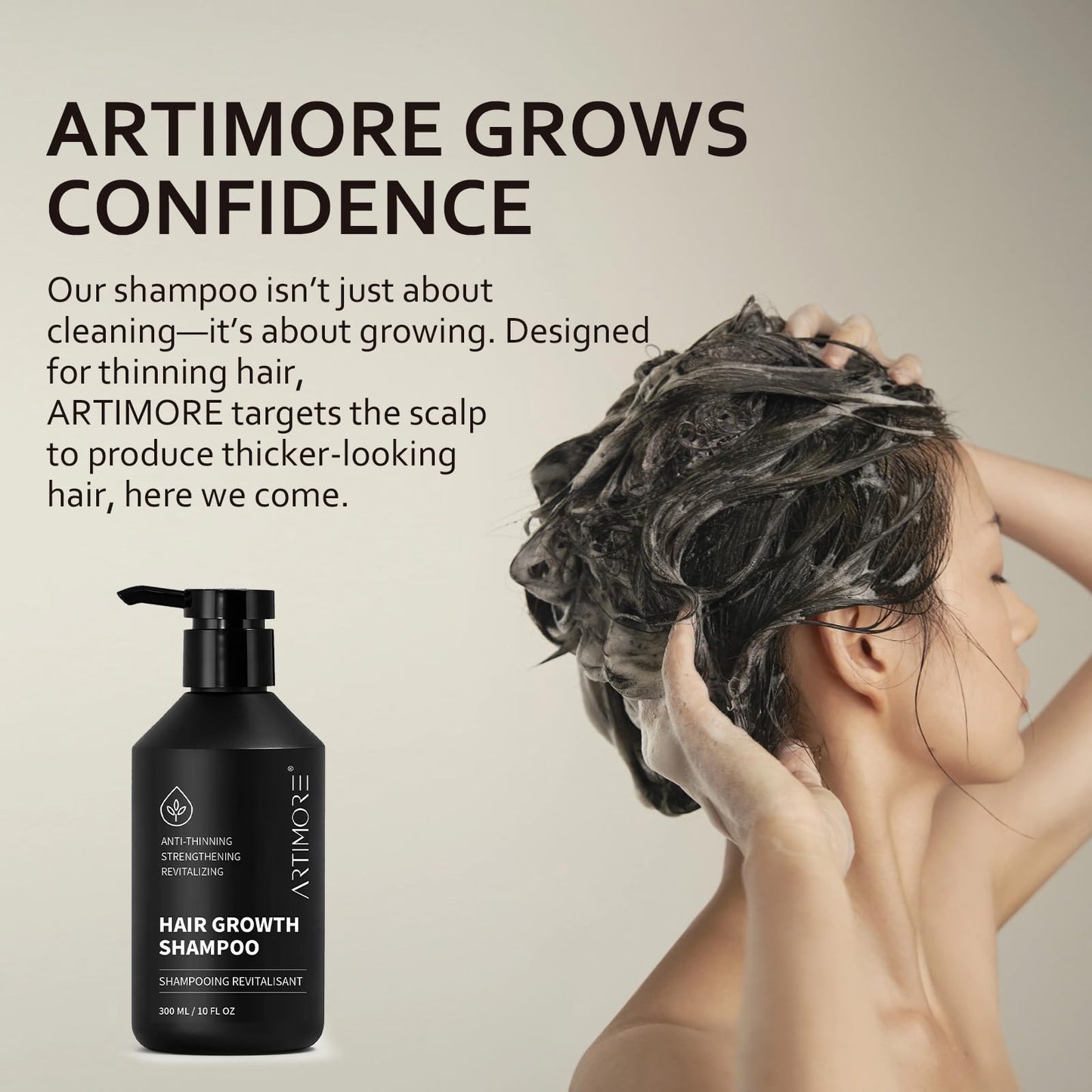 Hair Growth Shampoo and Conditioner Set for Women and Men, Biotin & Rosemary Shampoo and Conditioner for Thinning Hair, Hair Loss Shampoo and Conditioner, Nourishes Scalp for Fuller, Healthier Hair