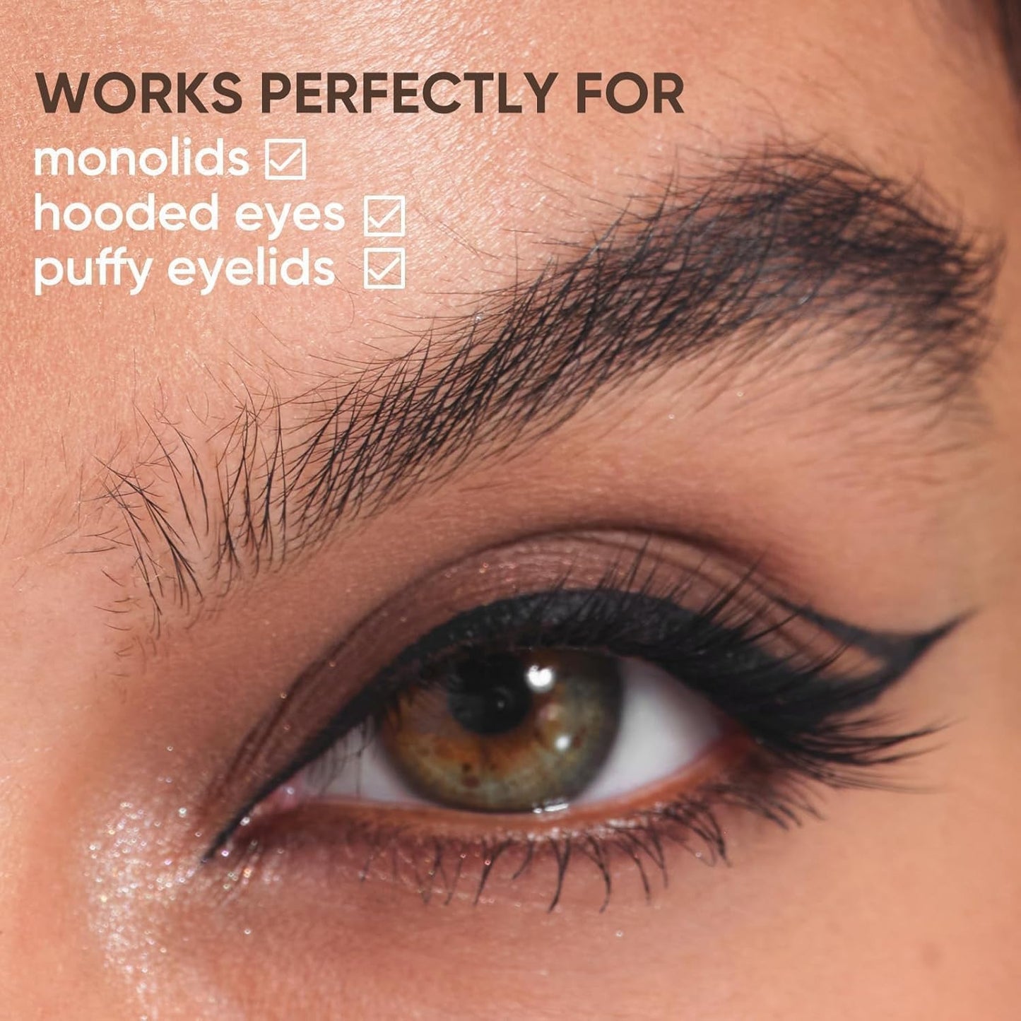 Ultra-Fine Liquid Eyeliner - Precision Tip, Smudge-Proof & Waterproof | Ideal for Hooded Eyes (#01 Black)