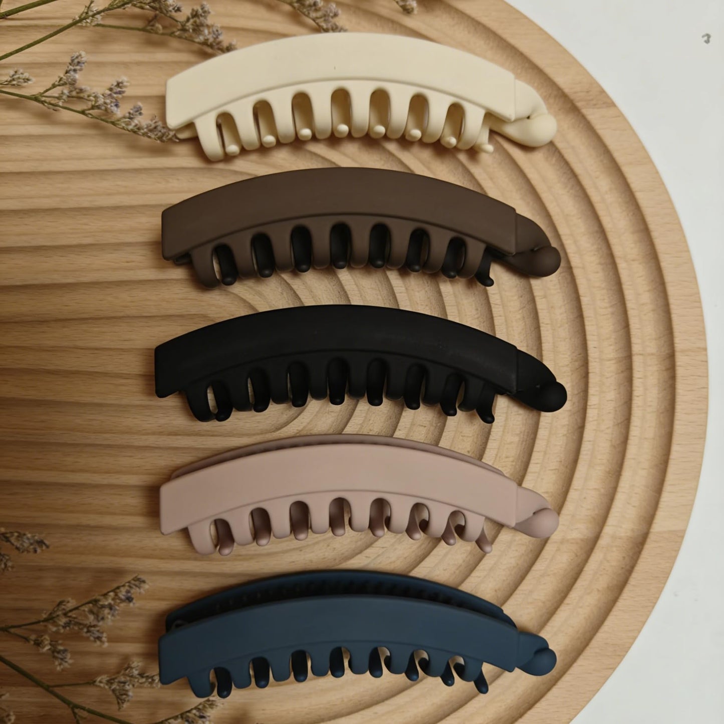8 Pcs Banana Clips for Hair Mixed Color,Banana Claw Clip for Thin Fine Thick Curly Hair,Strong Grip Banana Hair Clip for Women Daily Wear