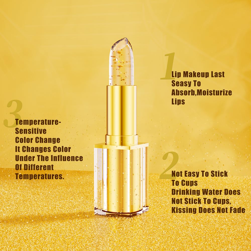 Color Changing Lipstick - pH Adjusting Transfer Proof Formula | Moisturizing Glossy Shine, Hydrating Lip Balm for Women
