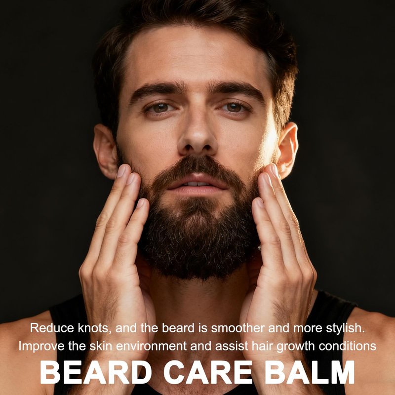XUHUIT Beard Growth Stimulating Balm - Ultra-Potent Conditioning Formula for Thicker Appearance, Moisturizes and Strengthens Facial Hair (1)