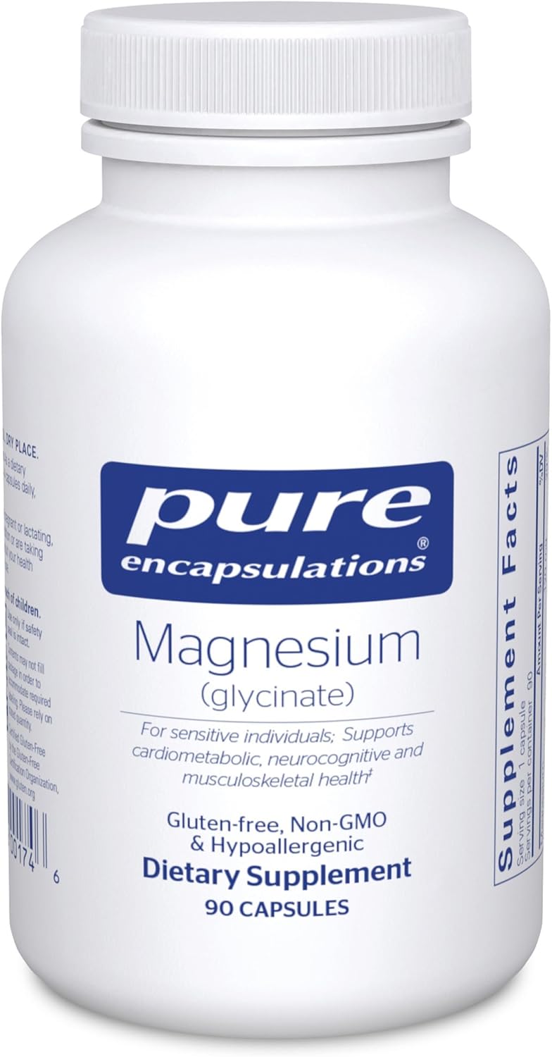 Magnesium Glycinate Supplement - Support Stress Relief, Sleep & Heart Health | 90 Capsules