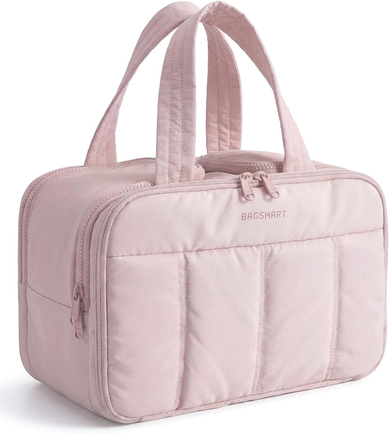 Travel Toiletry Bag - Large Lightweight Cosmetic Organizer for Women | Grayish Brown