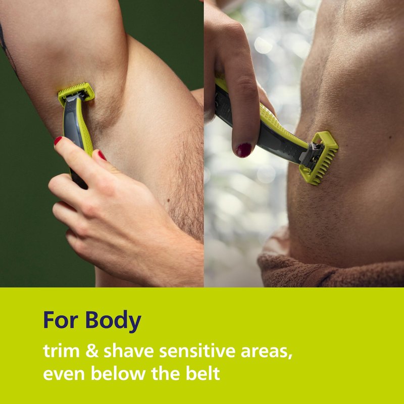 Philips Norelco OneBlade 360 Face + Body Hybrid Electric Trimmer and Shaver