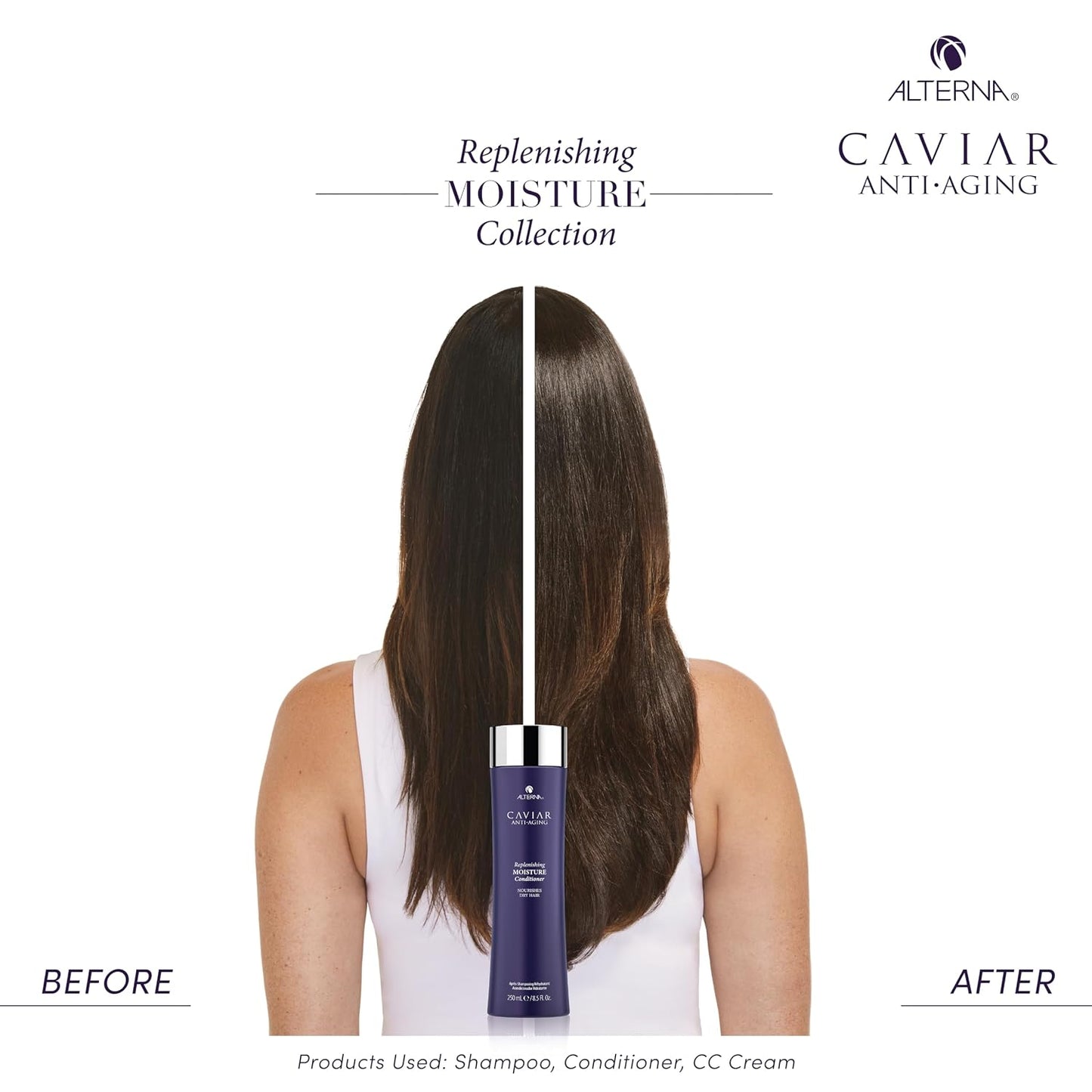 Alterna CAVIAR Anti-Aging Moisture Shampoo - Hydrating Formula for Dry, Brittle Hair | Sulfate Free