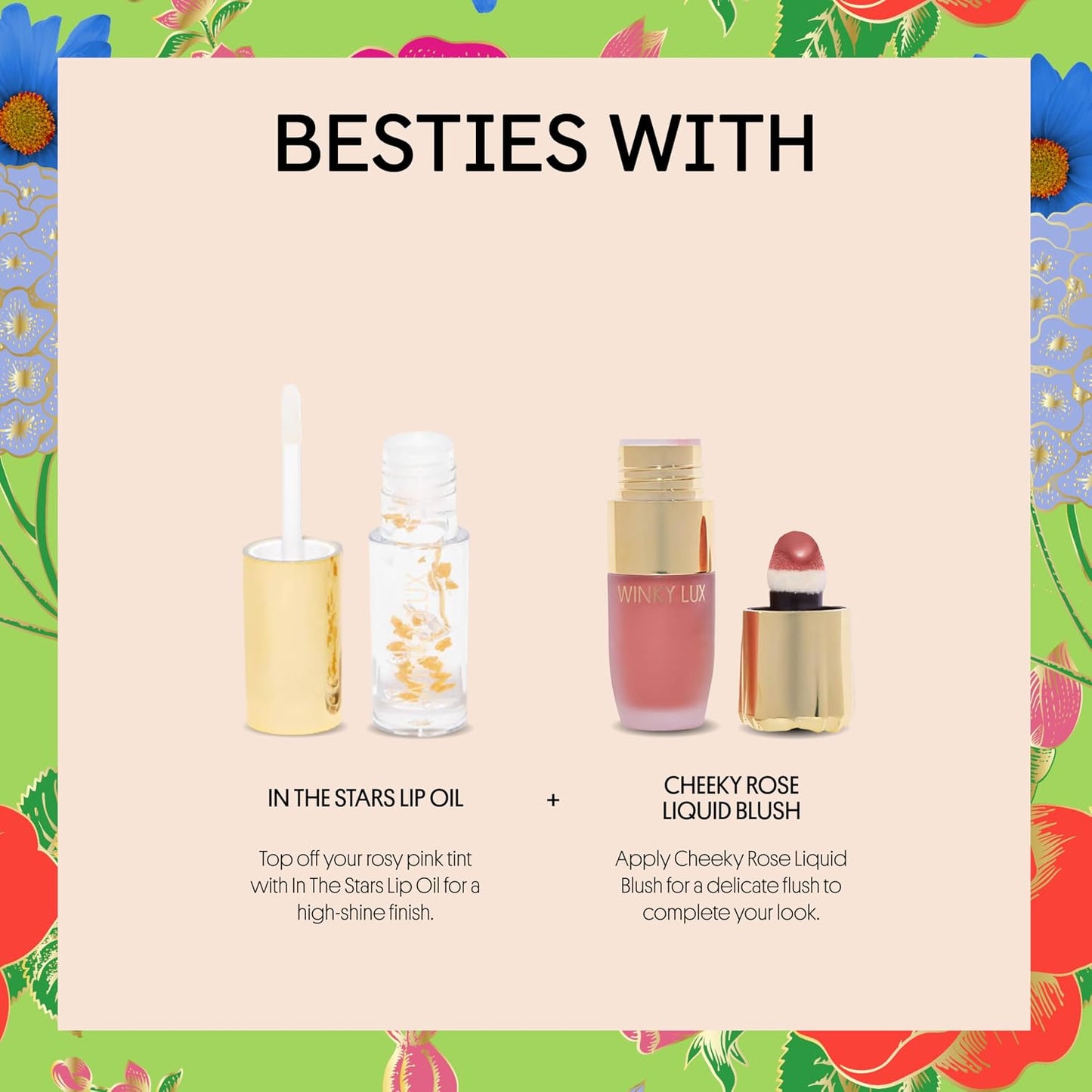 Winky Lux Flower Balm - pH Color Changing Lip Balm | Vegan Hydrating Sheer Pink Lipstick with Vanilla Scent