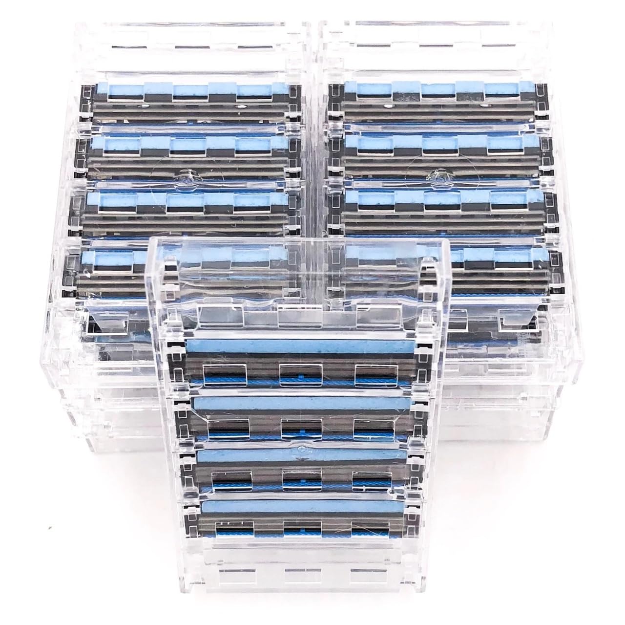Taconic Shave Triple Razor Blade Cartridges - 40 Count | Compatible with Gillette Sensor & Personna Triflexx