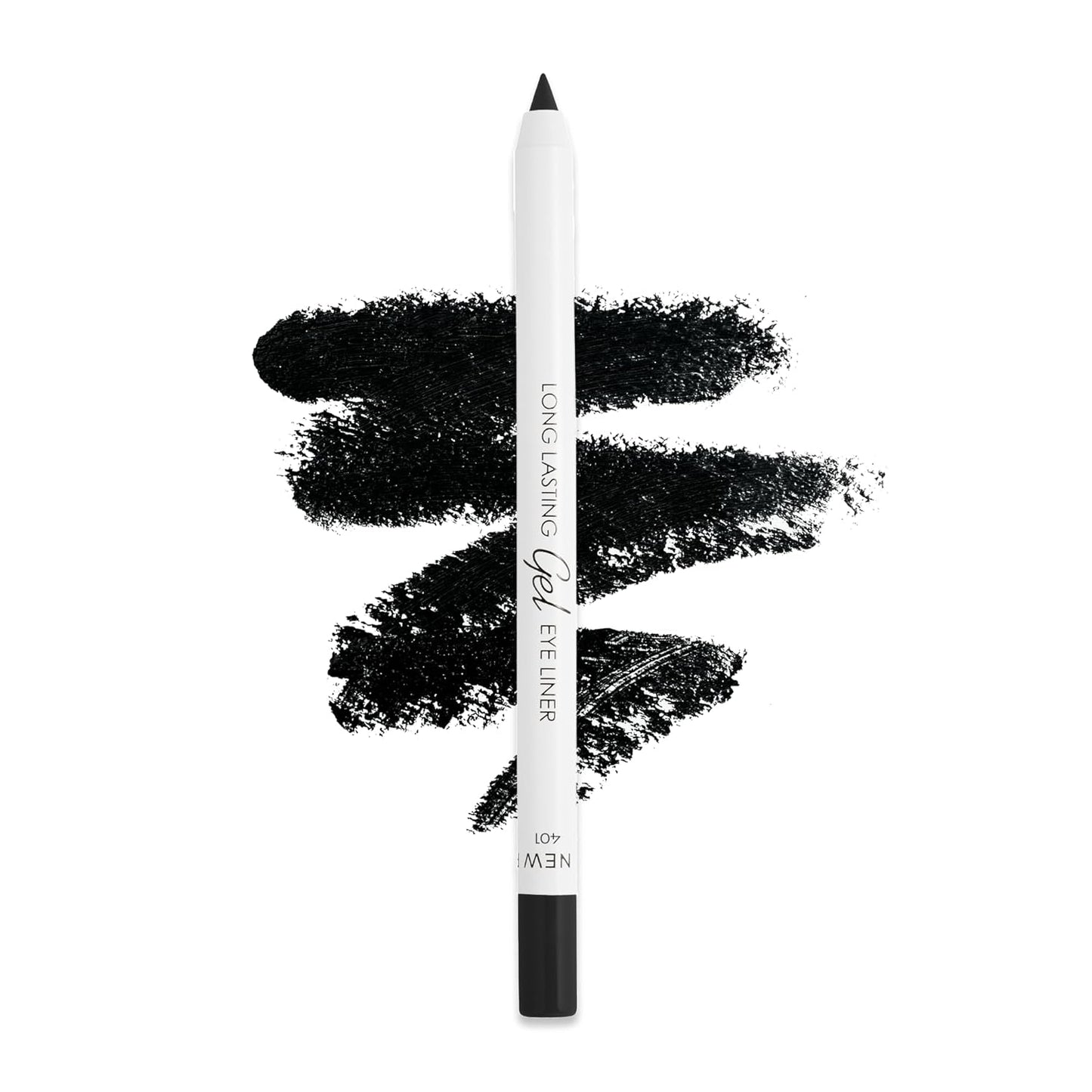 Lamel No Smudge Gel Eyeliner - Waterproof Deep Black Pencil | 10-Hour Wear, Vegan, Contact Lens Friendly