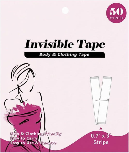 Double Sided Fashion Tape - Strong Body Adhesive for Clothes & Skin | Waterproof, Hypoallergenic, No Residue