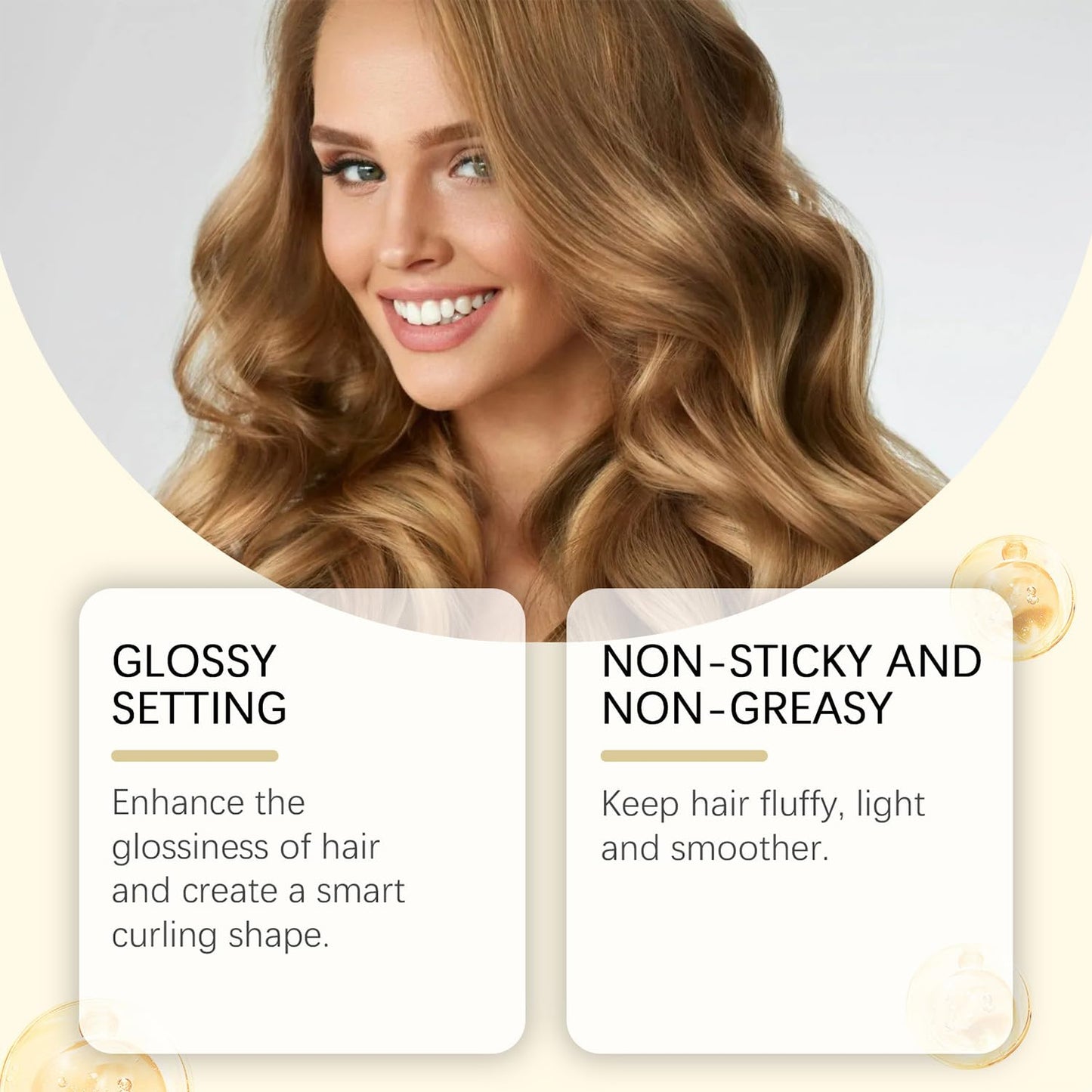 Air Dry Cream for Hair - Frizz Control Styling Cream | Lightweight Moisturizer for Soft Hold, 4.97 fl oz