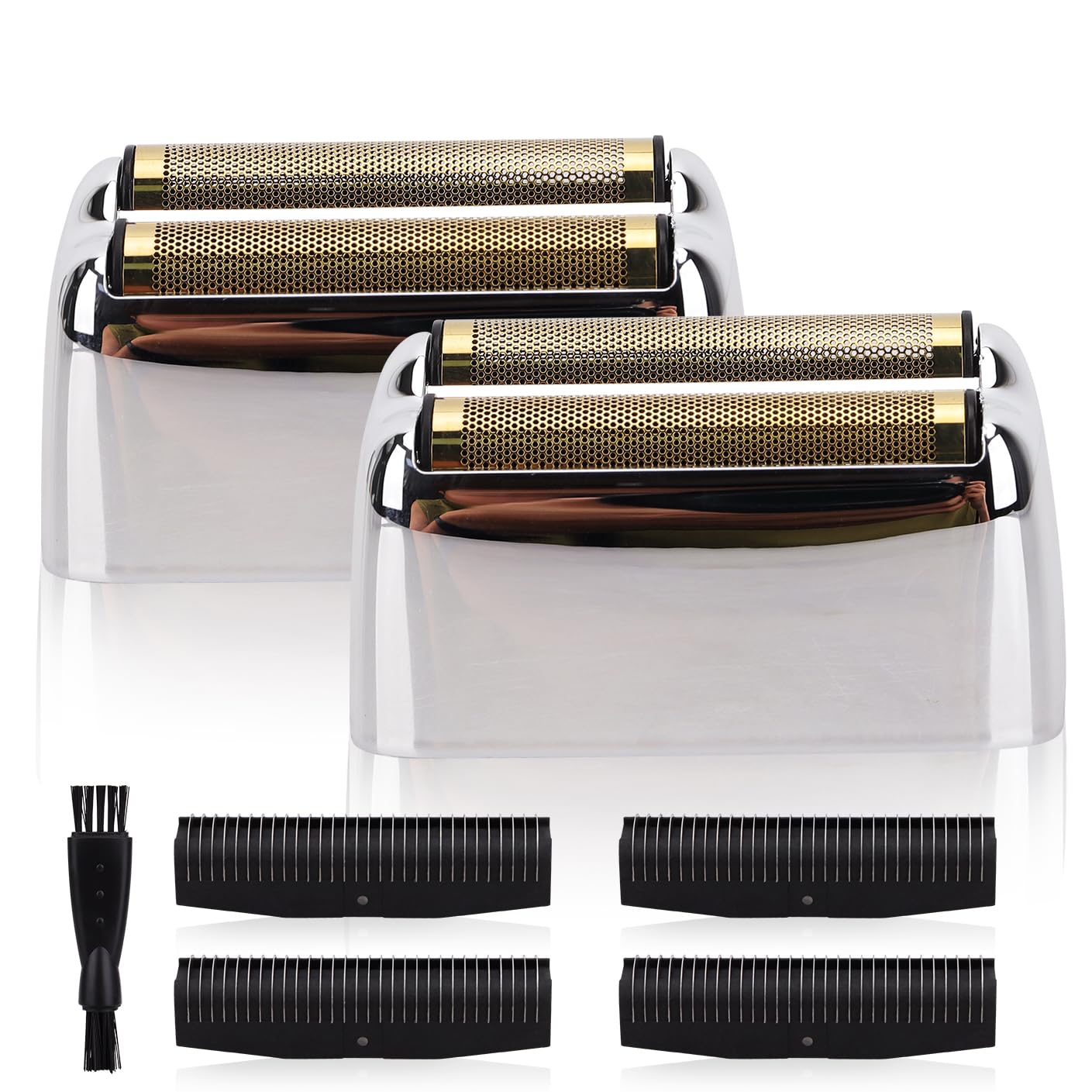 Replacement Foil and Cutters head Compatible with BaBy*lissPRO Double Foil Shaver, Replacement Foil Compatible with BaBy*lissPRO trimmer FXFS2 Shaver,2 PACK (Silver)