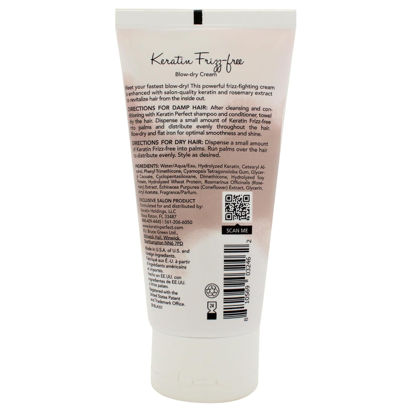 Keratin Perfect Frizz-Free Hair Treatment - 2.5oz for Smooth, Sleek Hair