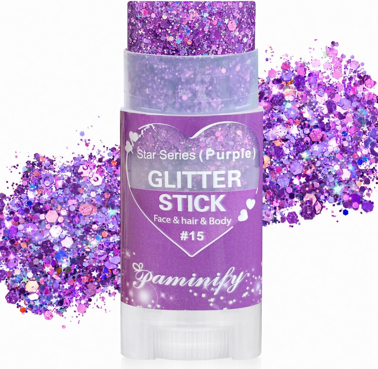 Hair Glitter Stick - Chunky Sequins for Rave & Concert | Waterproof Blue Face Glitter for Festivals & Halloween