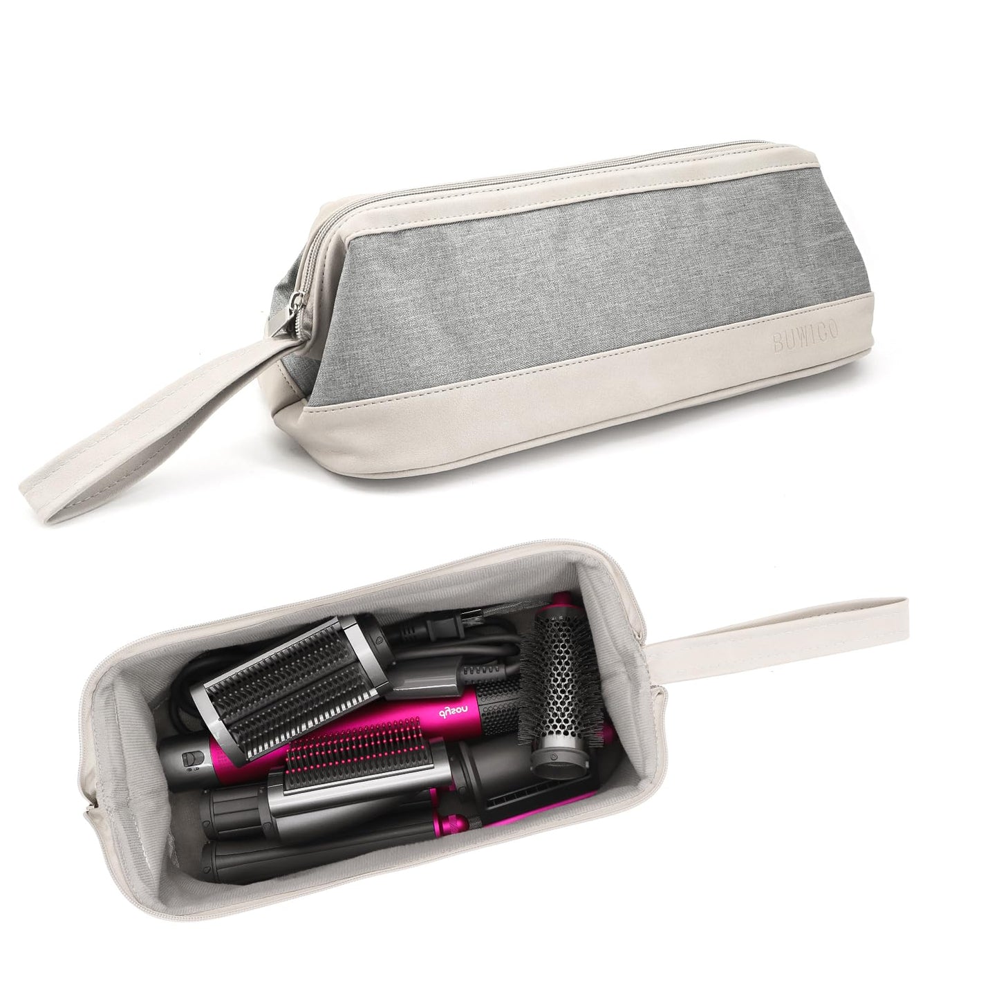 Buwico Travel Case for Dyson/Shark Flexstyle Hair Styler - Travel Pouch for Complete Styler and Attachments (Patent Pending)