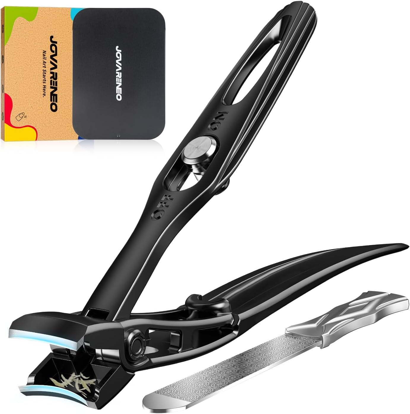 Heavy Duty Nail Clippers for Seniors - Long Handle Ingrown Toenail & Fingernail Clippers | 5-Piece Set for Thick Nails