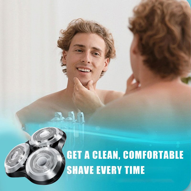 New Upgrade SH90 Replacement Shaver Heads Compatible with Philips Norelco Series 9000 (S9000) Shavers Replacement Heads (SILVER(3pcs))