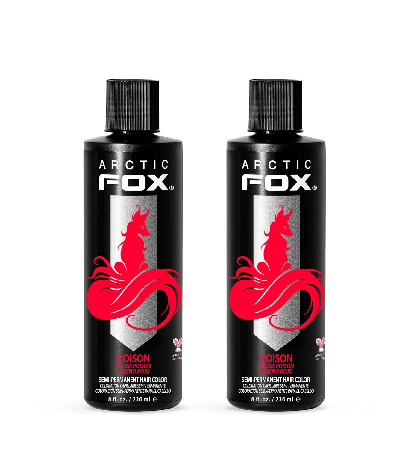 Arctic Fox Semi-Permanent Hair Dye - Vibrant Purple AF Color | Vegan, Ammonia-Free, 4 Fl Oz