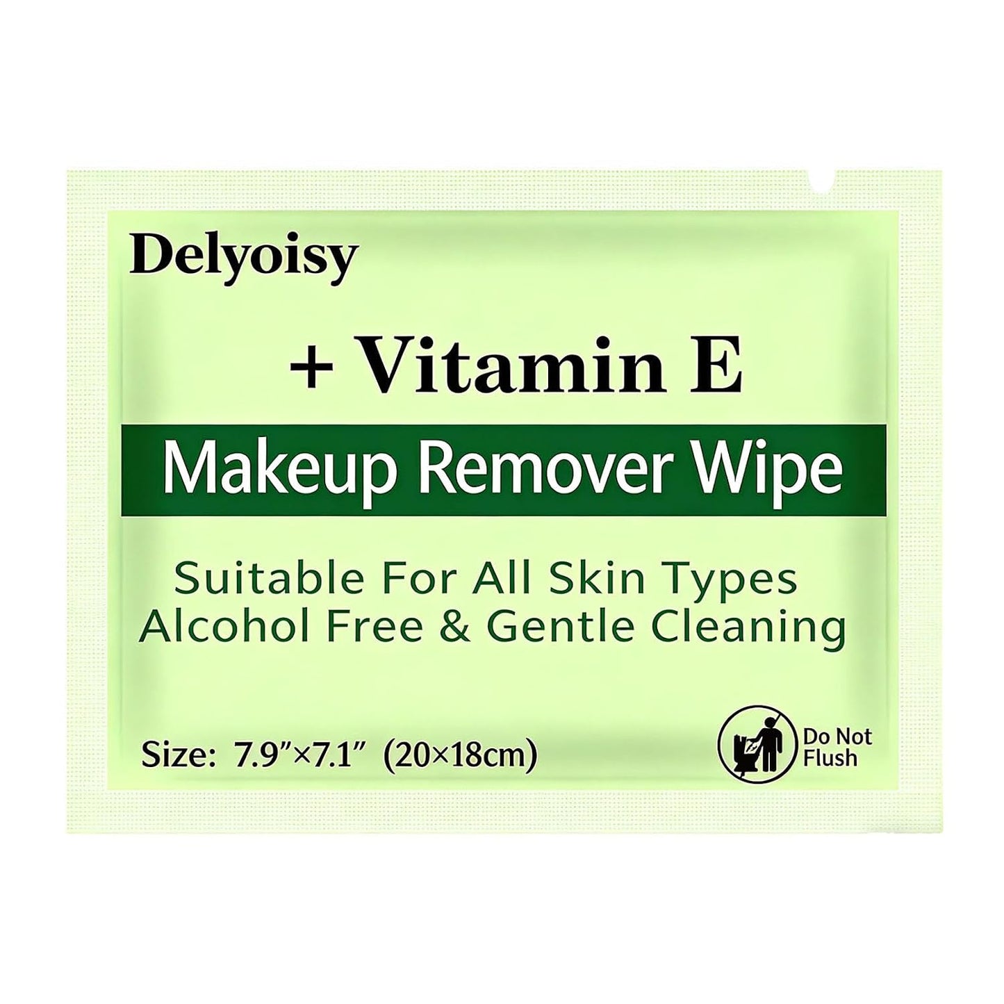 Makeup Remover Wipes - 100 Count Individually Wrapped, Alcohol-Free & Unscented | Travel Size for Sensitive Skin