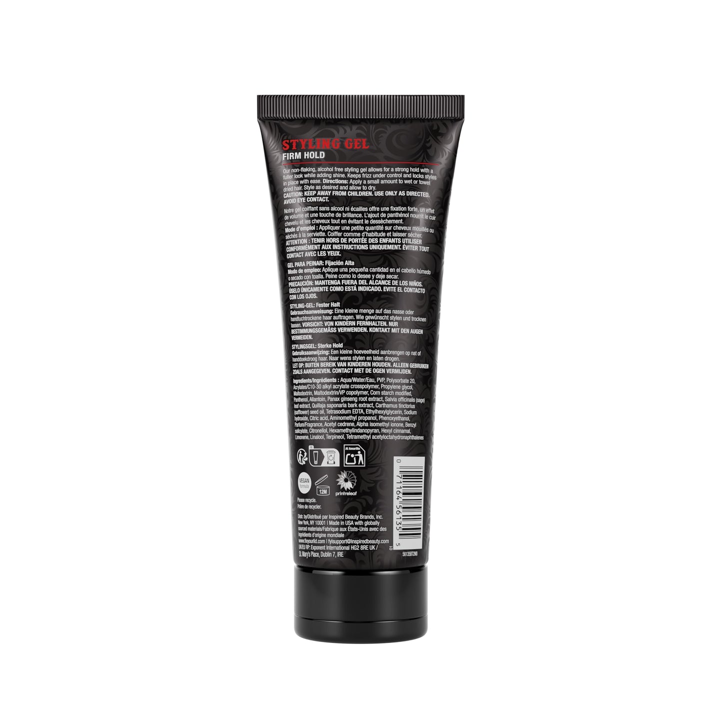 Fix Your Lid Styling Gel for Men's Hair - Firm Hold with Fuller Look - Strong Hold Gel for All Men's Hair Types & Styles - Easy To Wash Out - 8.5 Oz