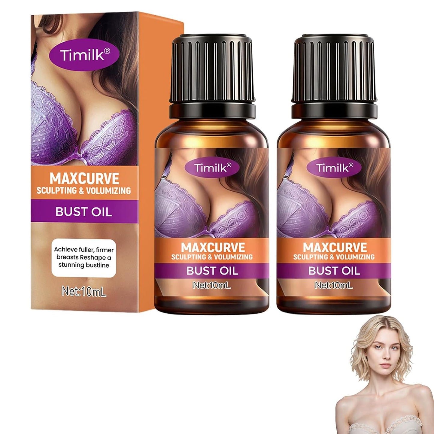 Maxcurve Tightening Oil - Firming Body Oil for Skin | 2 oz