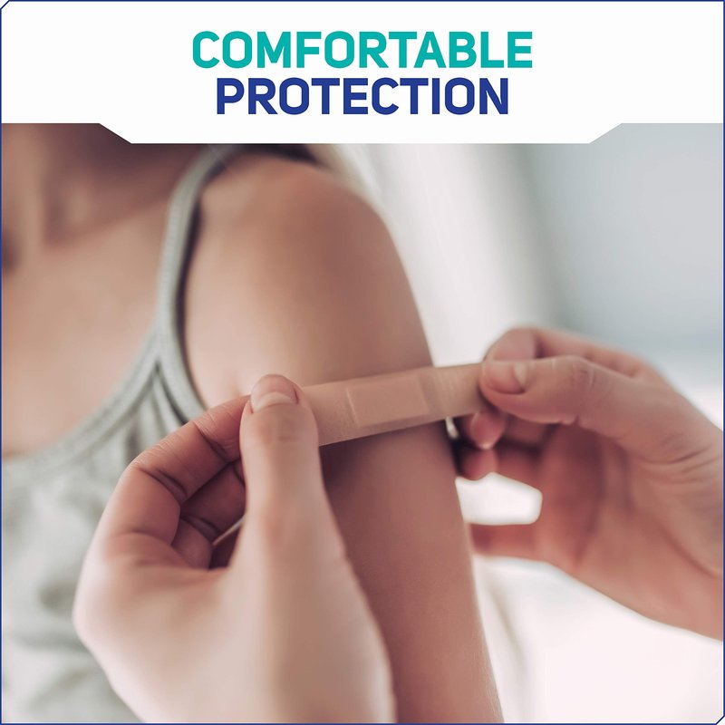 Care Science Fabric Adhesive Bandages, 200 ct Bulk Assorted Sizes | Flexible + Breathable Protection for First Aid and Wound Care