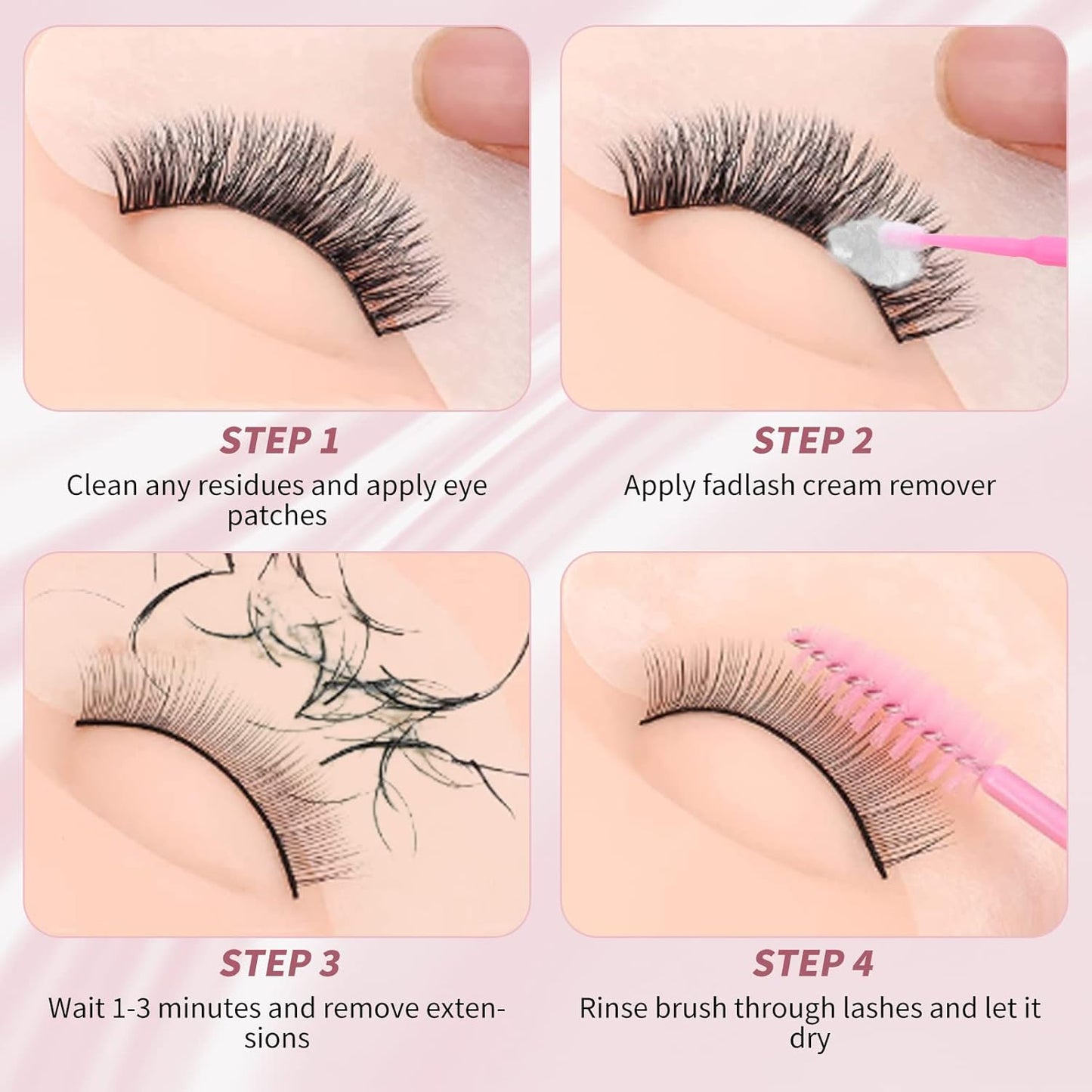 Lash Remover for Eyelash Extensions - 10g Powerful Dissolver with Low Irritation for Salons