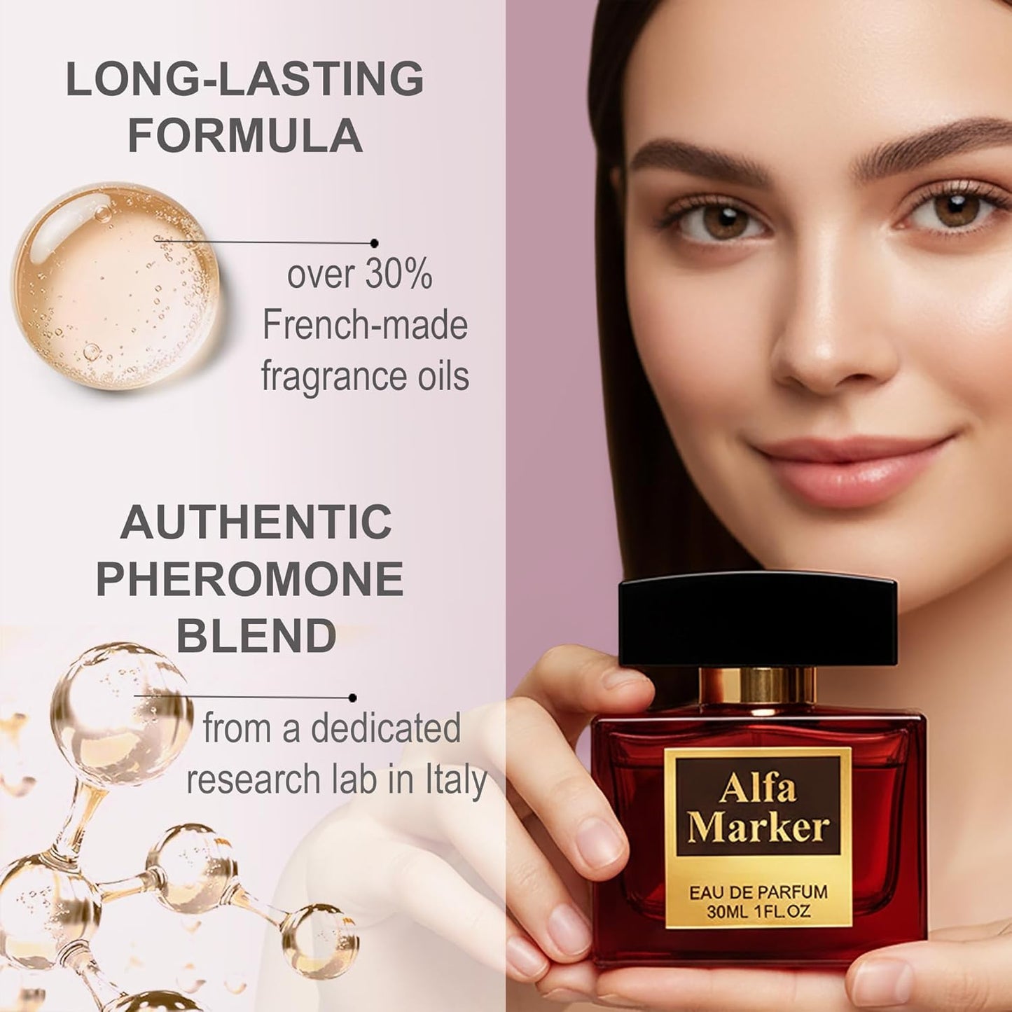 Pheromone Infused Perfume for Women - Long Lasting Scent | 1fl oz Travel Size Spray