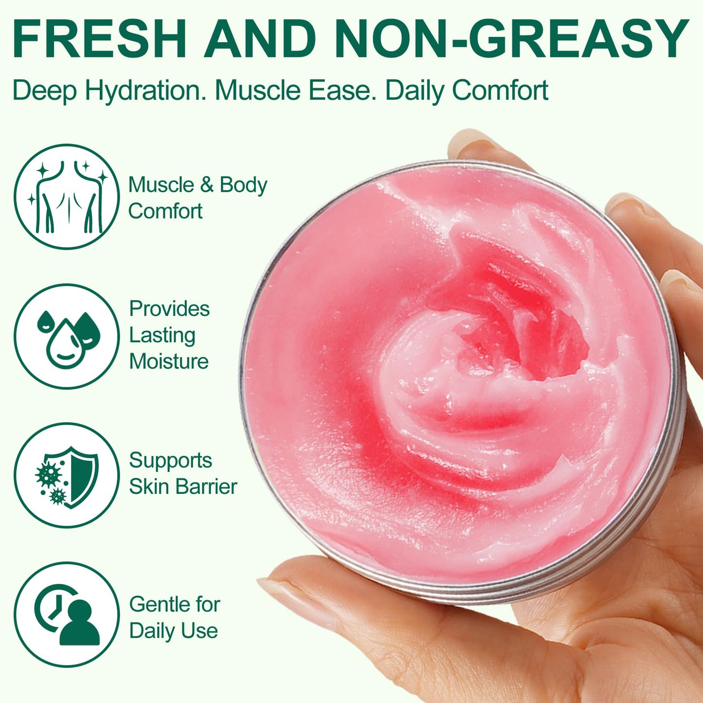 Akeeronn Miracle Balm, Miracle Balm Cream for Legs, Leg Care Cream, Relaxed and Comfortable, Soothing Joint Cream for Legs, Arms, Back, Hands, and Feet, 1oz