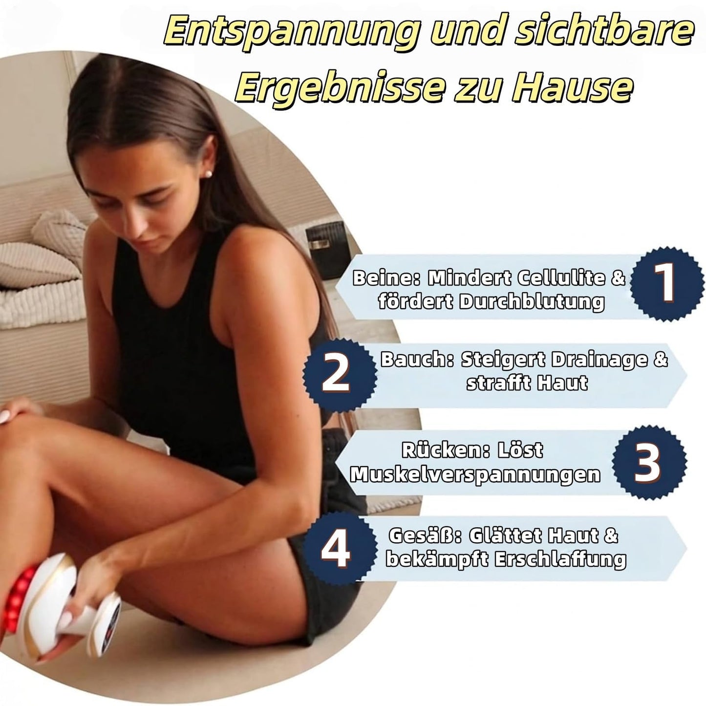 Yanzhenglip Massage 4-in-1 Massager Against Cellulite - Vacuum & Gua Sha Electric, Firmer Skin & Better Circulation, Deep Massage with Heat, for Full Body Use at Home (A-1Set)